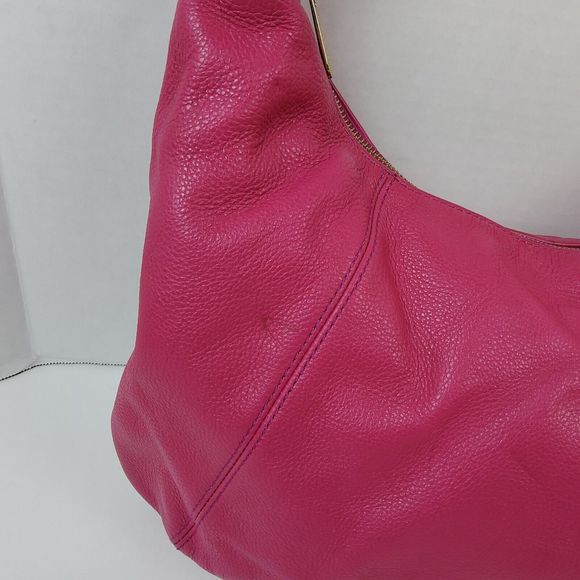 Michael Kors MK Pebbled Leather Shoulder Handbag Purse - Picture 4 of 14